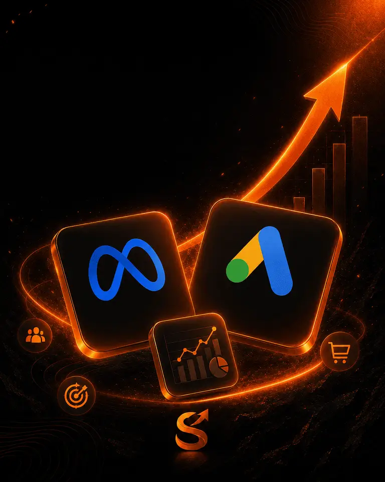 Gestão de tráfego pago em Meta e Google Ads